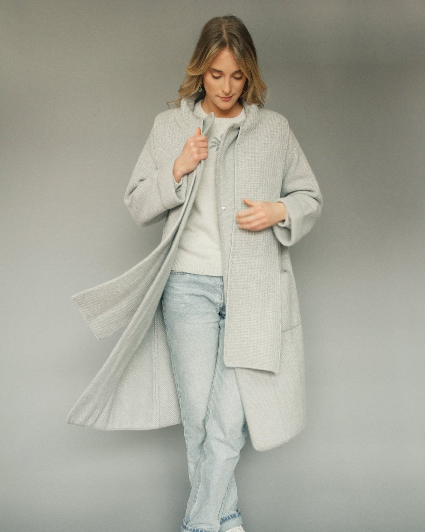 D001 KAROLA - Cima BiancaMerinoWool#MerinoKnitwear#OutdoorKnitWear