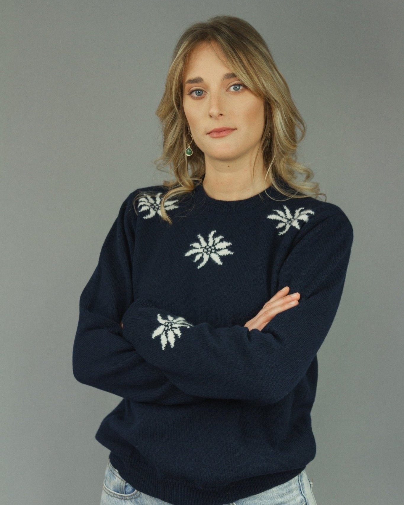 D025 ELLEN - Cima BiancaMerinoWool#MerinoKnitwear#OutdoorKnitWear
