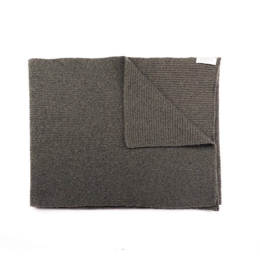 Wool blanket, knitwear , Sustainable, Nature, Cruelty-free outerwear, dark grey, product shot